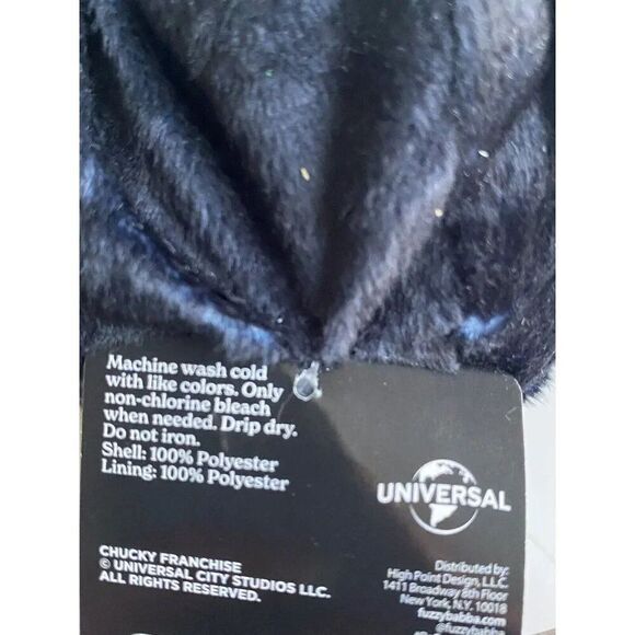 Fuzzy Babba Chucky Slipper Socks Men’s Size M/L 7.5-9.5 Non Skid Unisex NEW - Picture 13 of 13